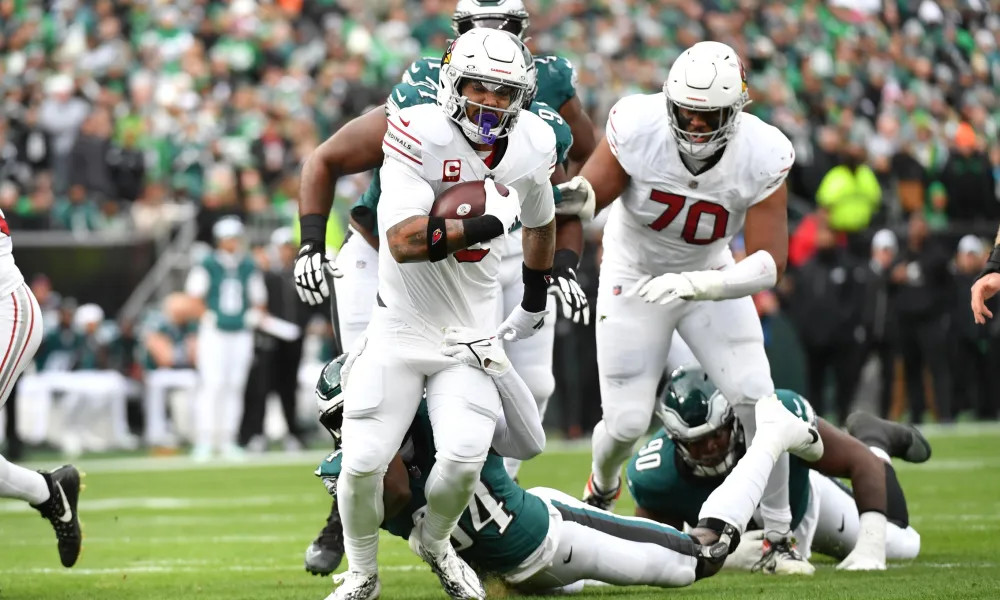 The Arizona Cardinals rushed for 221 yards as a team in a win over the Philadelphia Eagles, 
